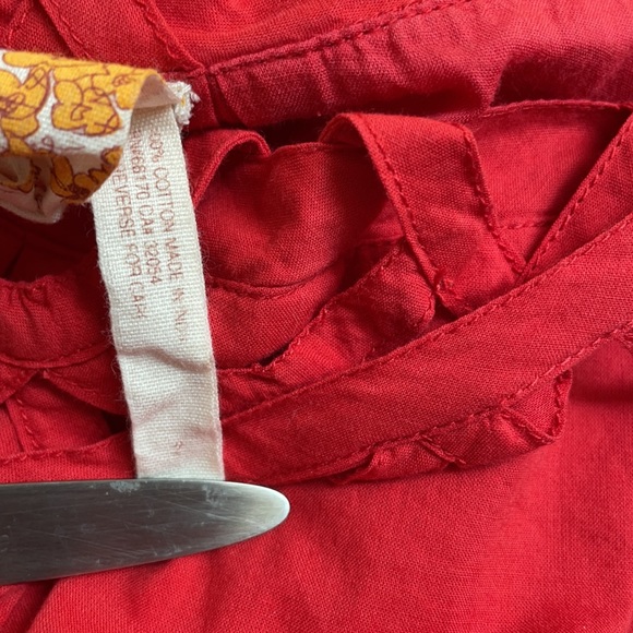 Anthropologie Maeve Cut Out Knee Length Dress - Picture 7 of 8